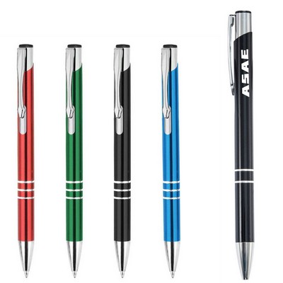Retractable Metal Ballpoint Pens