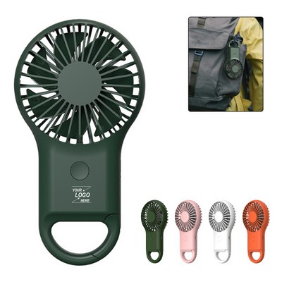 Portable Rechargeable Clip-On Handheld Fan