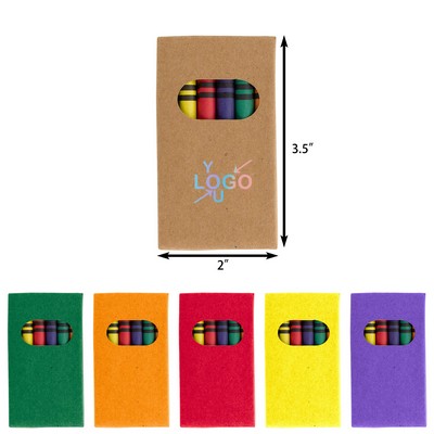 Kraft Paper Box Colorful Crayon Collection