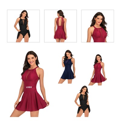 Women's One Piece Skirt Bikini