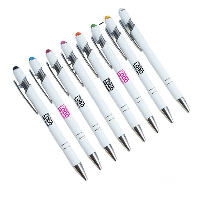 Soft Touch Metal Stylus Ballpoint Pen