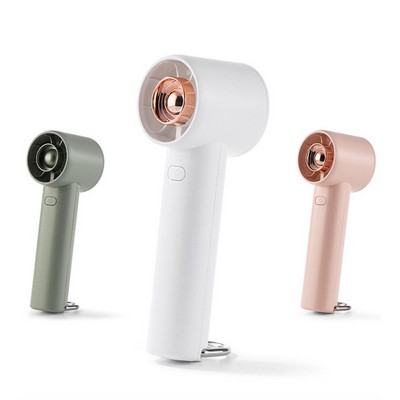 Rechargeable Handheld Fan With Carabiner