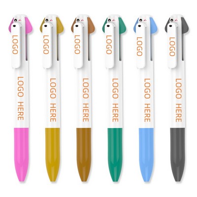 Cute Dog Shape Novelty Click Ballpoint Pen
