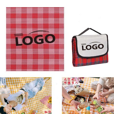 Foldable Tartan Travel Picnic Mat